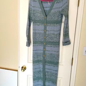 Free People sweater dress/long cardigan L